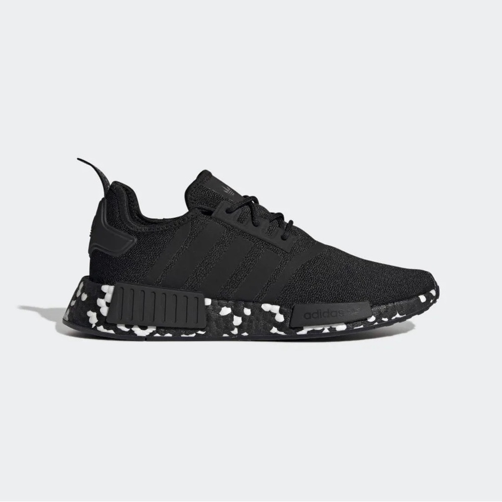 Adidas NMD R1 black speckled camo sole